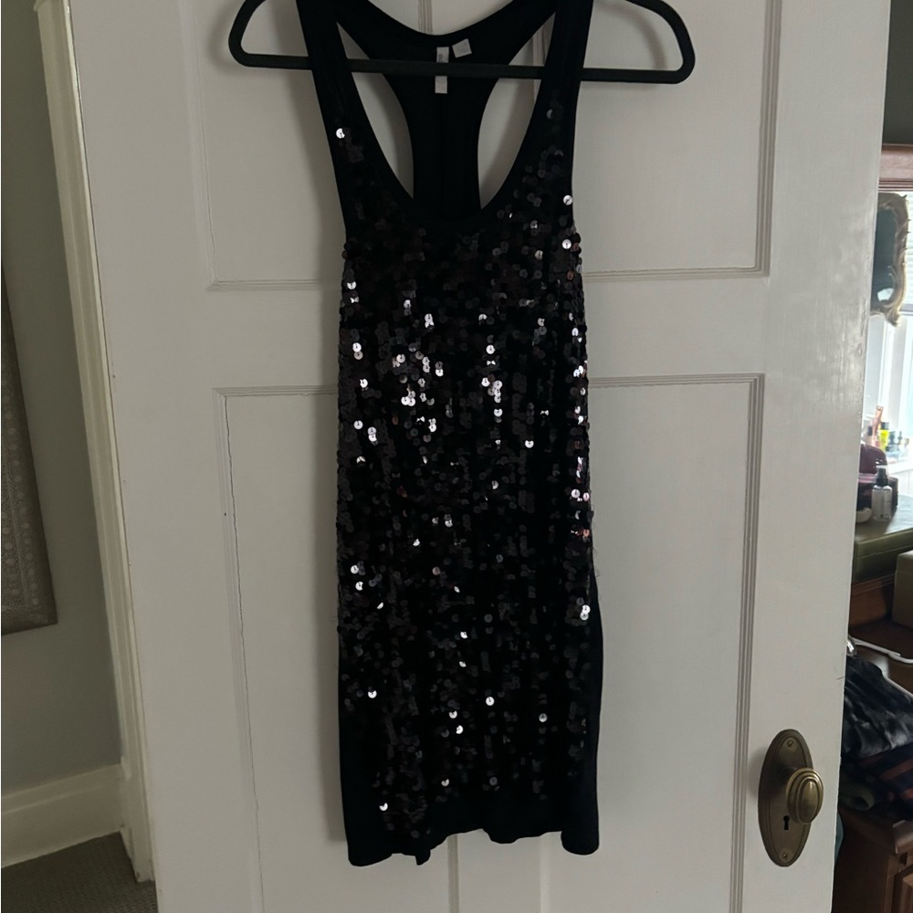 Old Navy Black Sequin Mini Dress